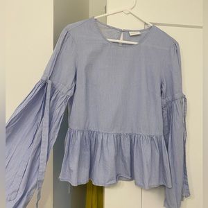 Vila Sz 36 Blue and White stripe blouse
